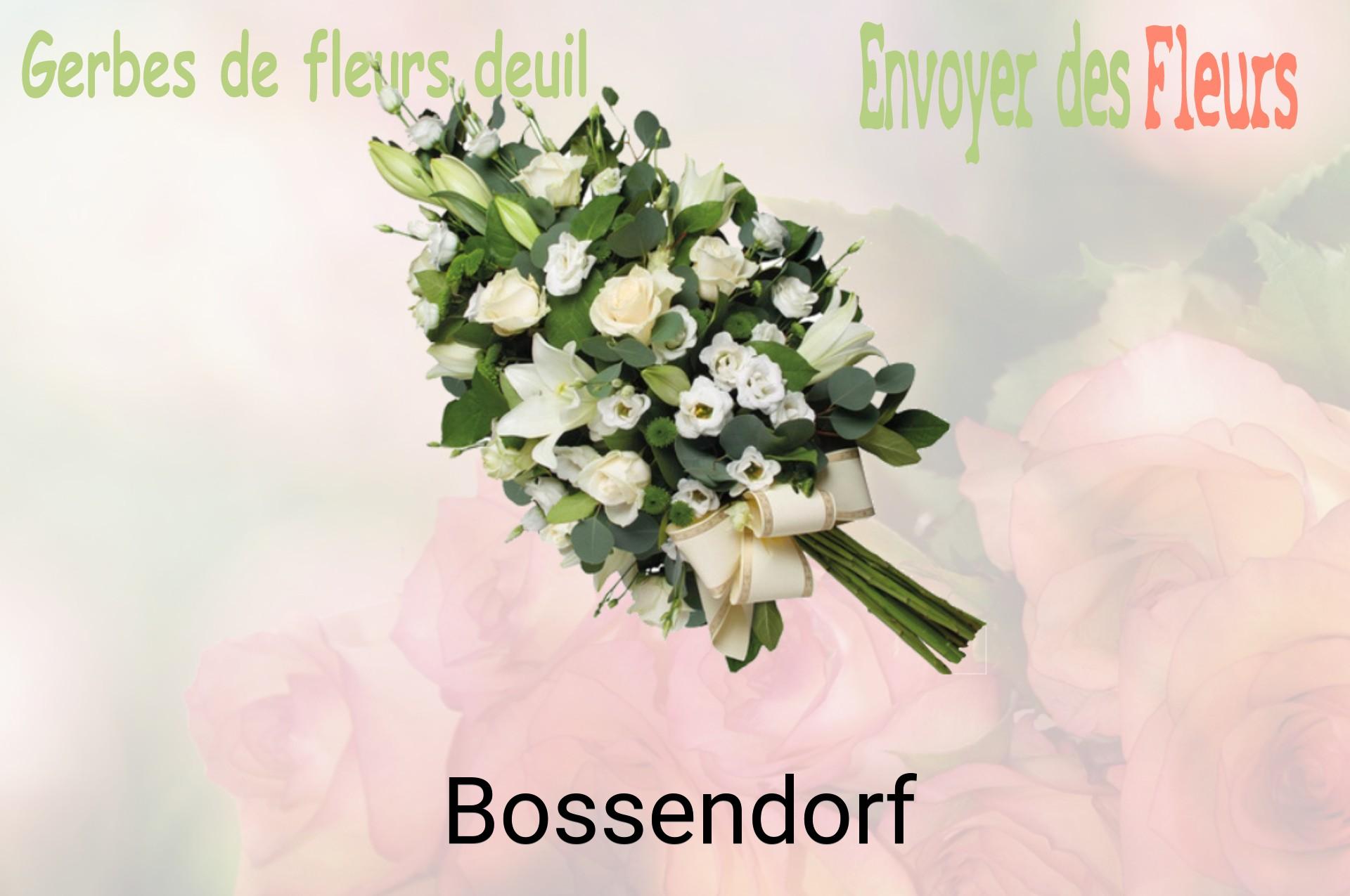 Gerbe de fleurs de deuil livrée à Bossendorf